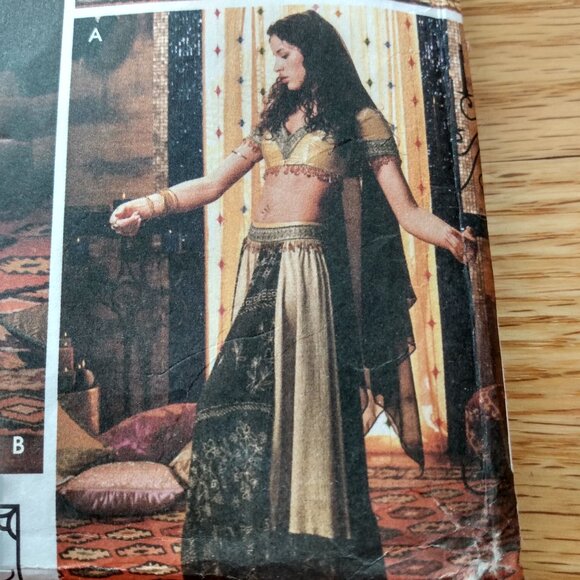 Peasant Blouse Skirt Belly Dancer Costume Sewing Pattern Size 14-20 5359 - Picture 3 of 12